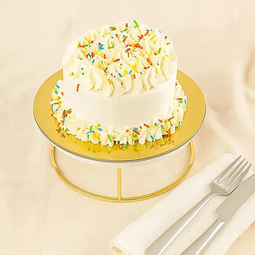 Delicious Eggless Vanilla Confetti Mini Cakes 4inches