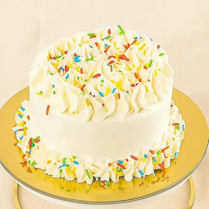 Delicious Eggless Vanilla Confetti Mini Cakes 4inches