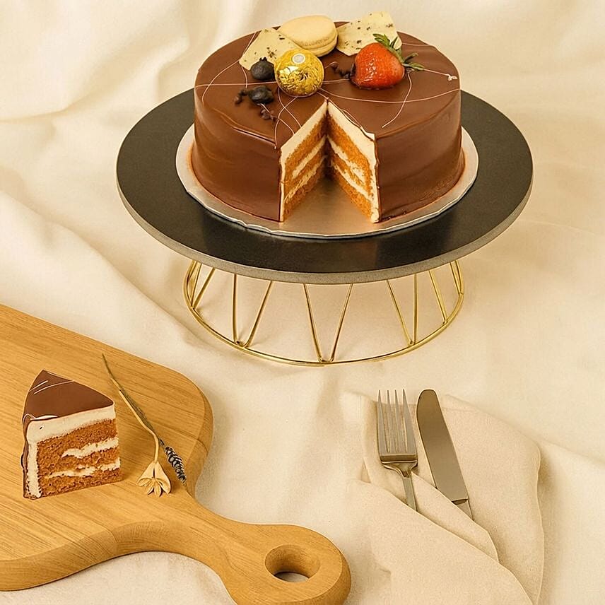 Delightful Chocolate Macarons Cake Gift