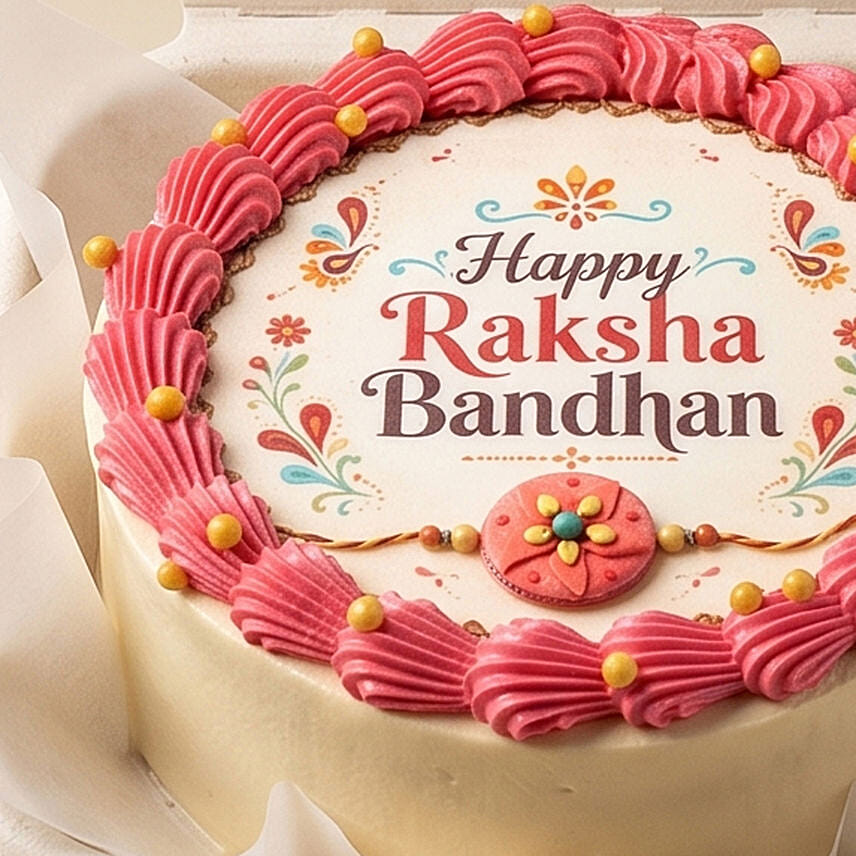 Eggless Raksha Bandhan Chocolate Bento Cake