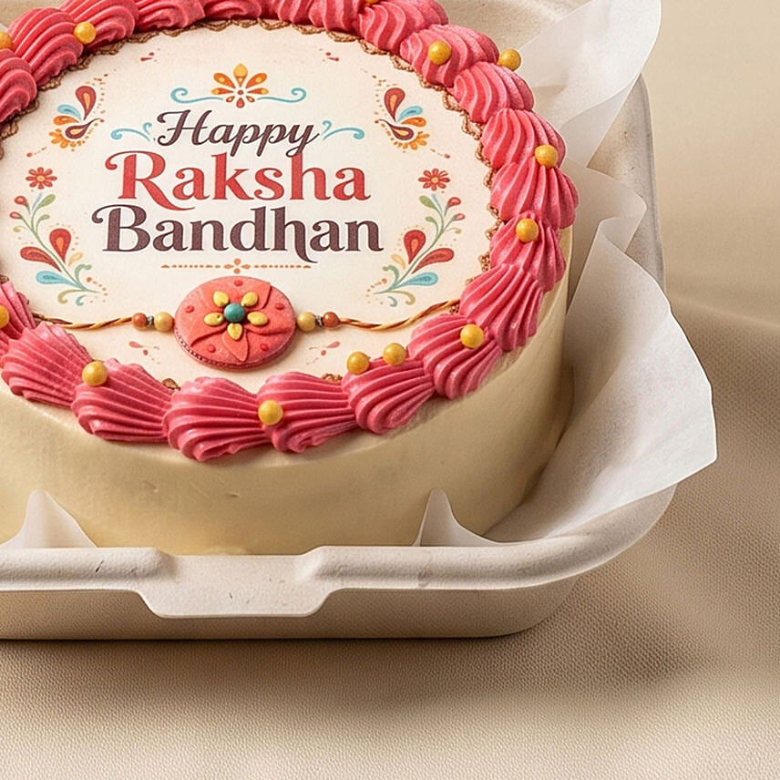 Eggless Raksha Bandhan Chocolate Bento Cake