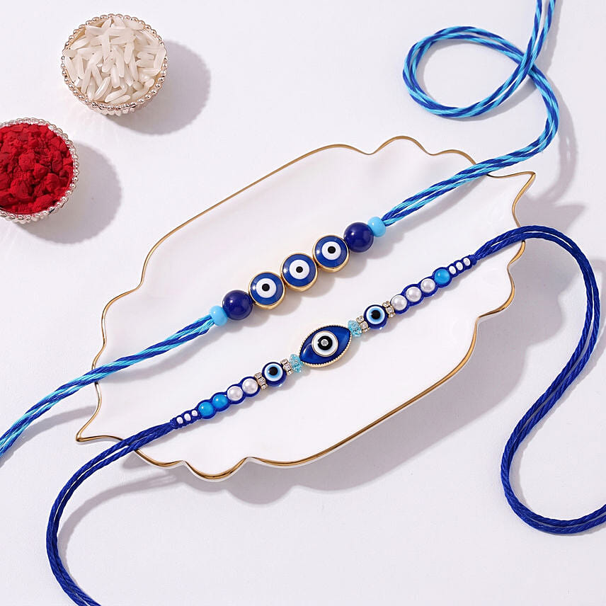 Feng Shui Evil Eye Rakhi Set