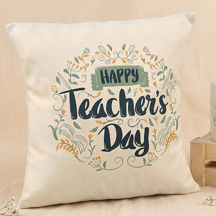 Happy Teacher's Day Cushion & Mug