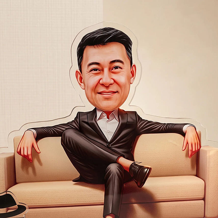 Personalized The Boss Caricature Acrylic Standee