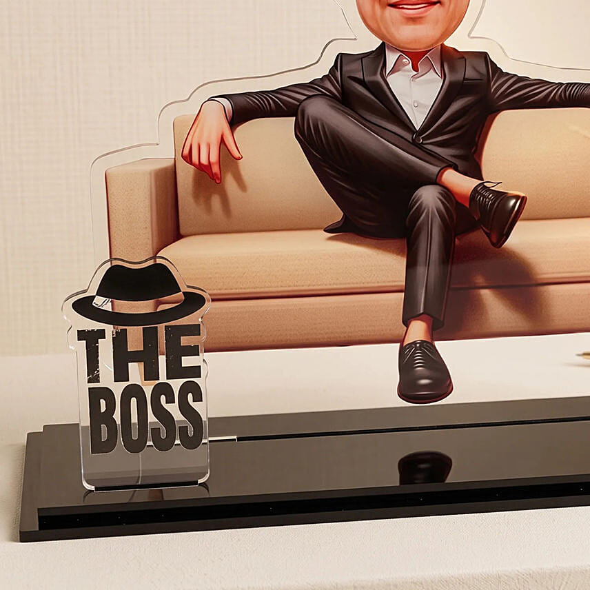 Personalized The Boss Caricature Acrylic Standee