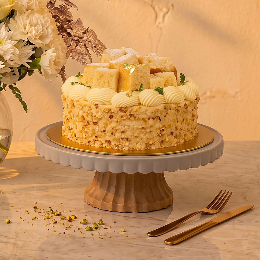 Petal Stories - Ivory Glow Flowers & Cake Set