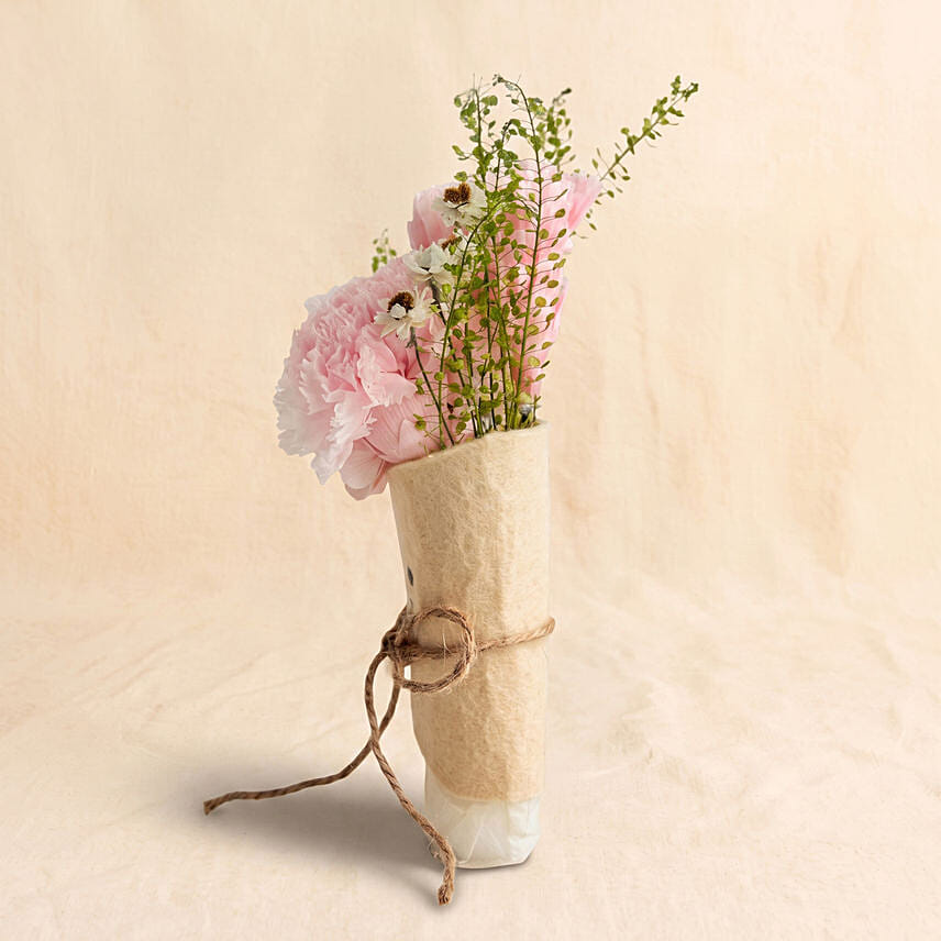 Preserved Carnation Jellycat Smiling Face Bouquet