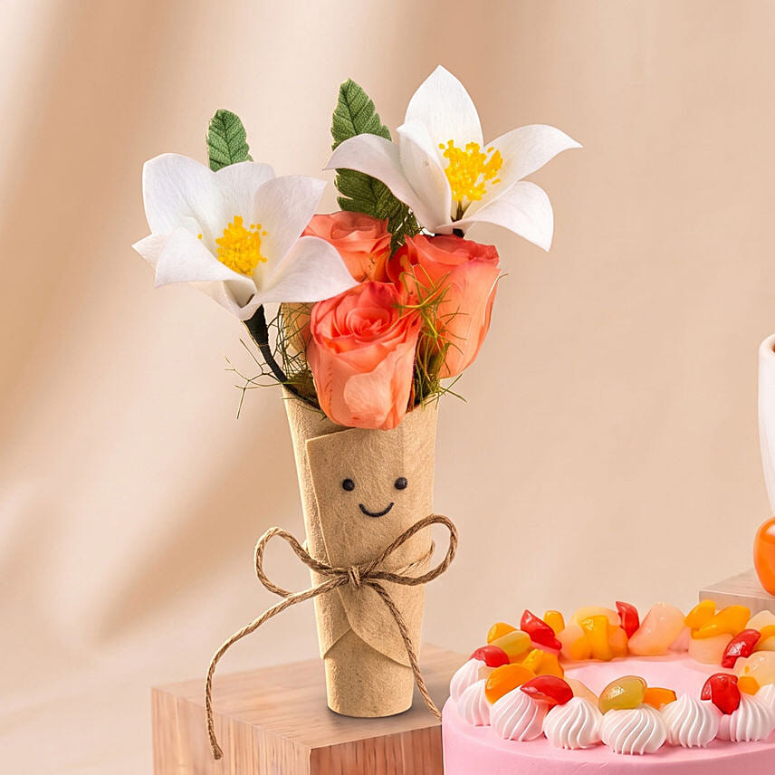 Preserved Flowers Jellycat Bouquet, Cake & Mug