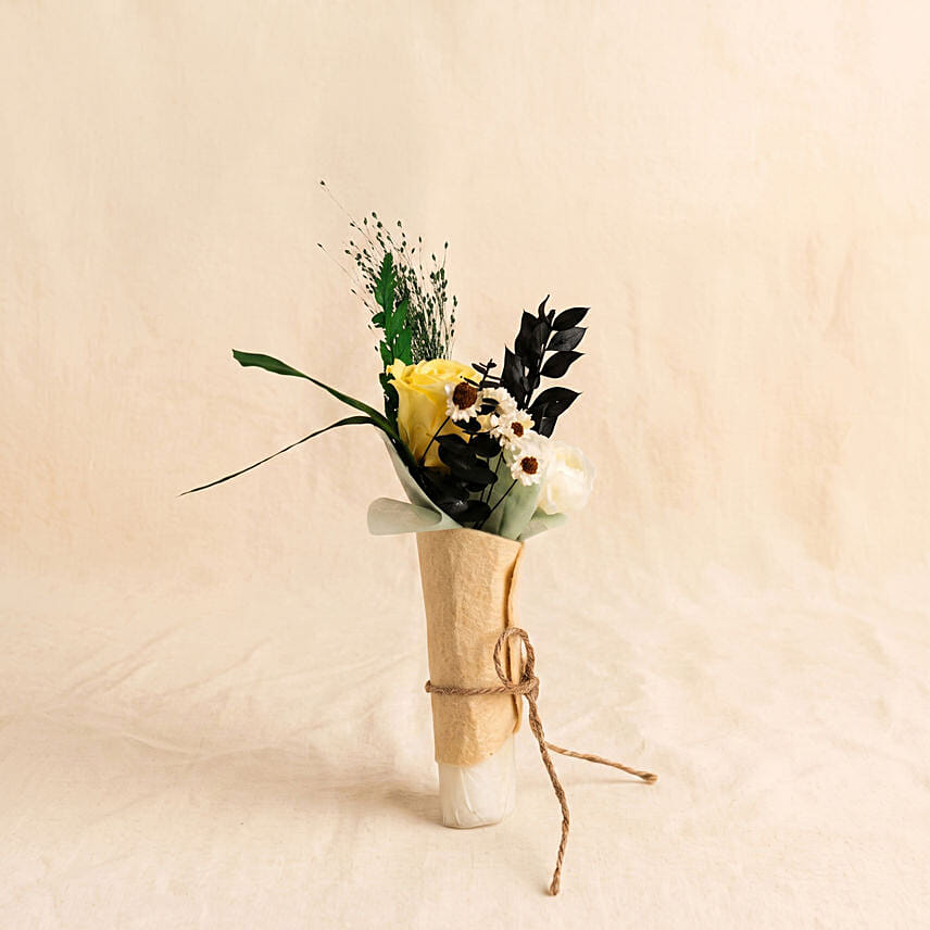 Preserved Rose & Austin Jellycat Bouquet