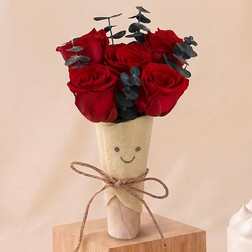 Preserved Rose Jellycat Bouquet & Chocolate Cake Set