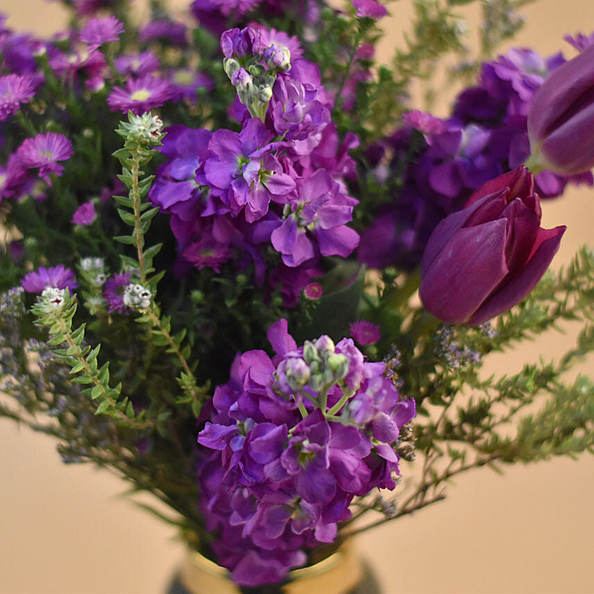 Purple Blush Flower Vase