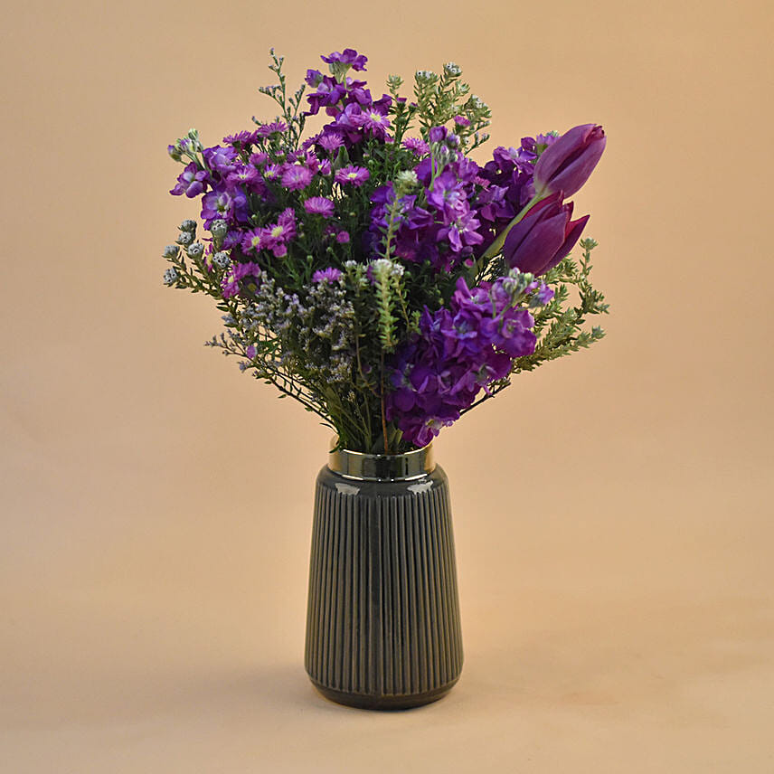 Purple Blush Flower Vase