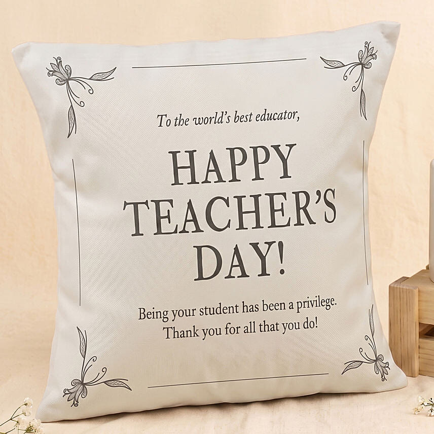 Teacher's Day Appreciation Cushion and Mug Gift Set