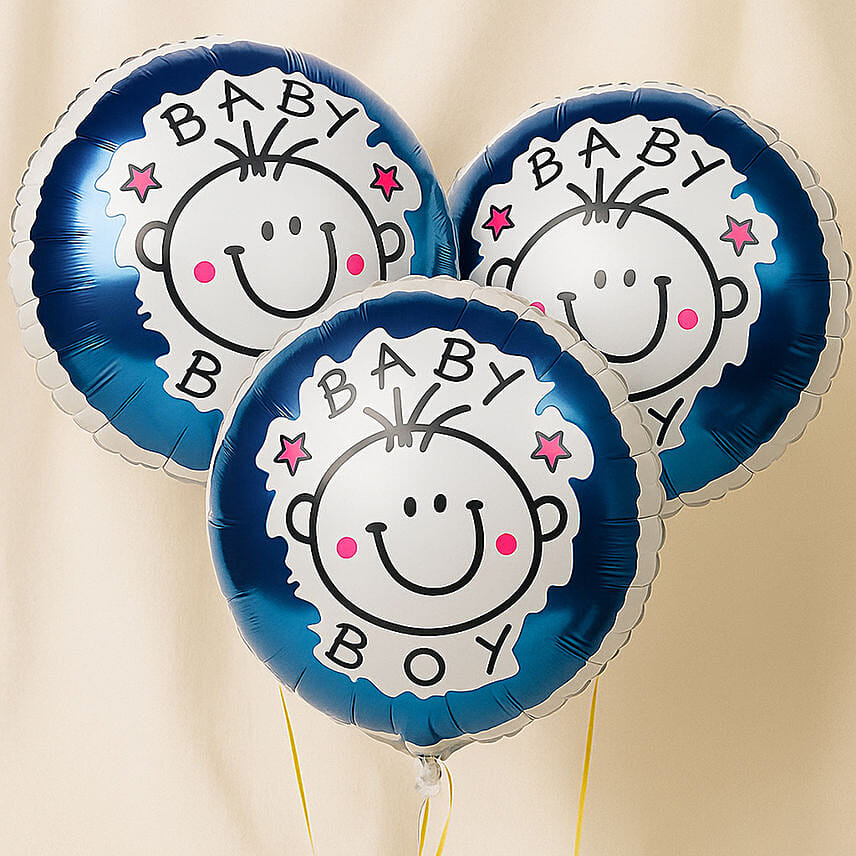 Bouquet of 3 It's Boy Balloon: Balloon Bouquets Delivery