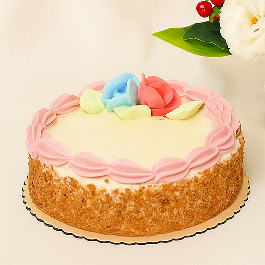 Box of Roses With Butter Sponge Cake Delivery in Singapore - FNP SG