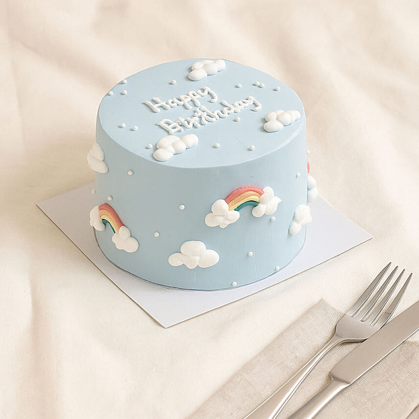 Clouds and Rainbow Cake Clouds and Rainbow Cake: Designer Cakes