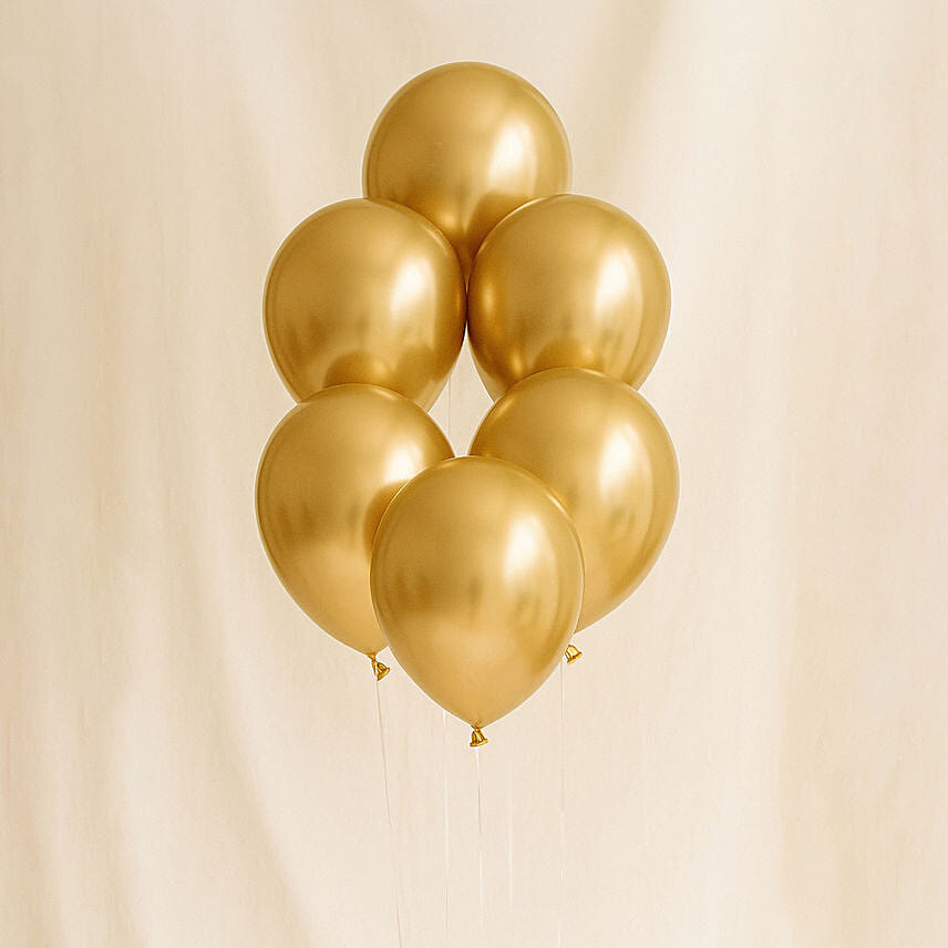 Gold Chrome Balloons: Anniversary Gifts