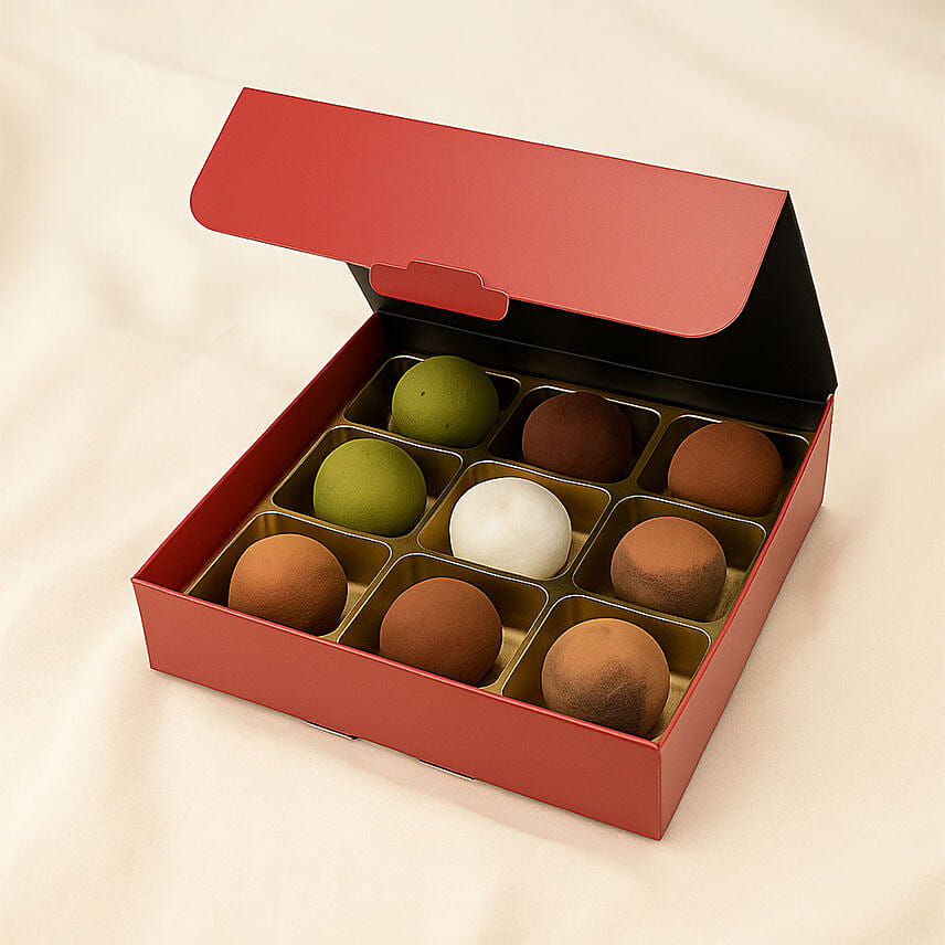 No Sugar Chocolate Truffle Box- 9 Pcs No Sugar Chocolate Truffle Box- 9 Pcs: Truffle Chocolates