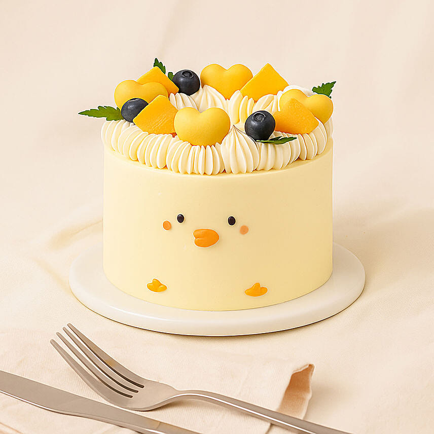Cute Jellycat Yellow Chick Cake for Kids Cute Jellycat Yellow Chick Cake for Kids: Jellycat Cakes