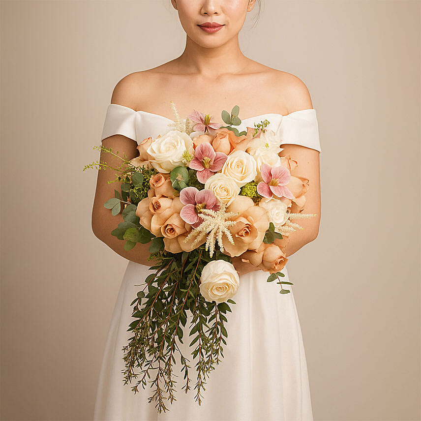 Luxury Flowers Waterfall Bouquet for Wedding Luxury Flowers Waterfall Bouquet for Wedding: Wedding Bouquets