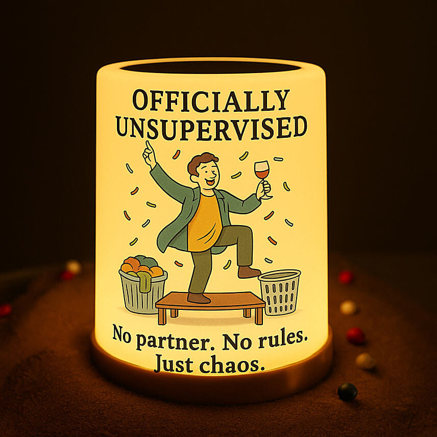 Officially Unsupervised LED Speaker for Him: Gifts For Singles Day