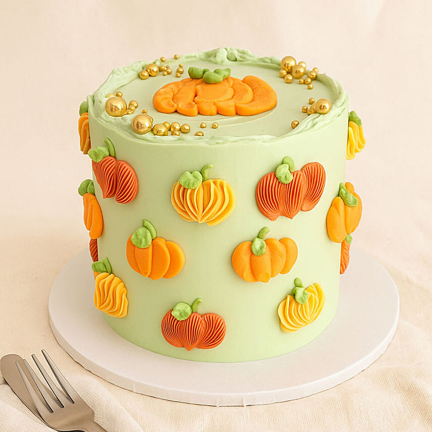 Pumpkin Harvest Chocolate Cake: Thanksgiving Gifts Singapore