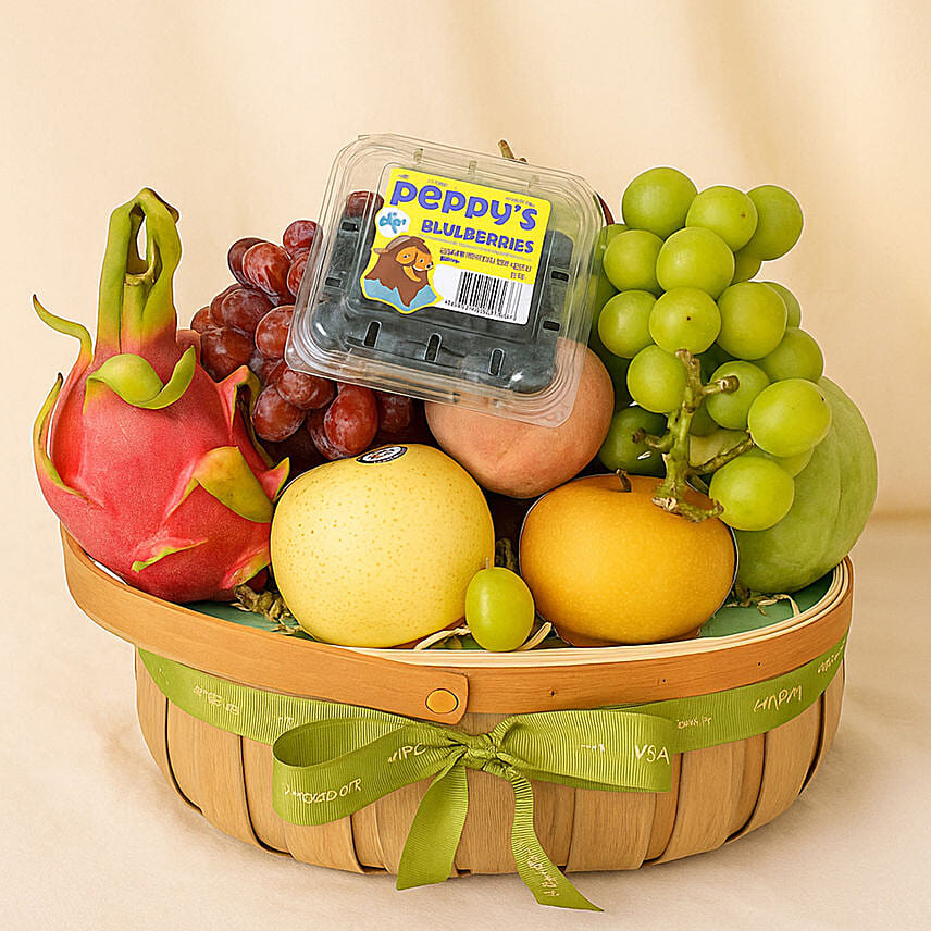 Premium Fruit Basket: Birthday Basket Arrangement