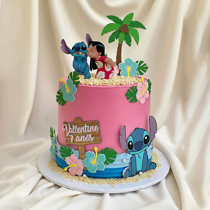Lilo and Stitch Tropical Paradise Chocolate Cake 1Kg: 