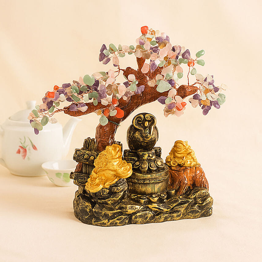 Fortune tree Quartz stone 25cm: 