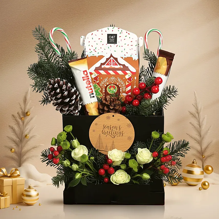 Gingerman House and Christmas Flowers Box: Christmas Combo Gifts