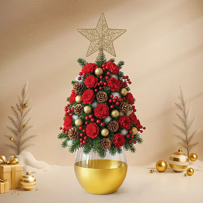 Christmas Luxe Floral Arrangement: Christmas Flowers