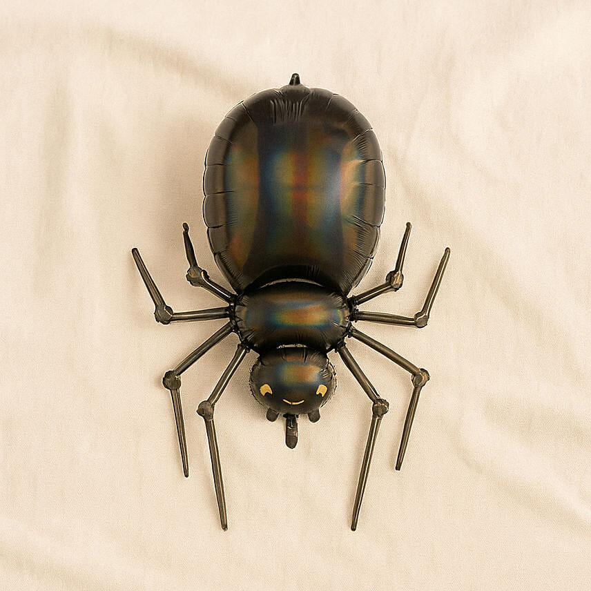 Black Spider Foil Balloon 23 x 40 inch: Halloween Gifts Singapore