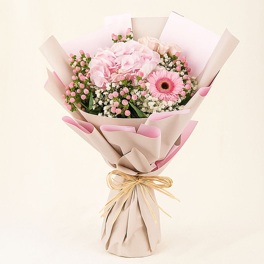 Pink Beauty Mixed Flower Bouquet: 