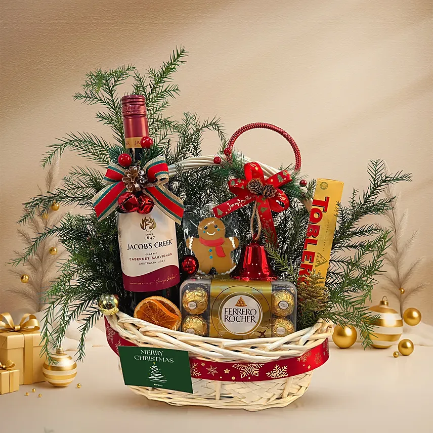 Cherished Holiday Moments Basket: Gift Hampers