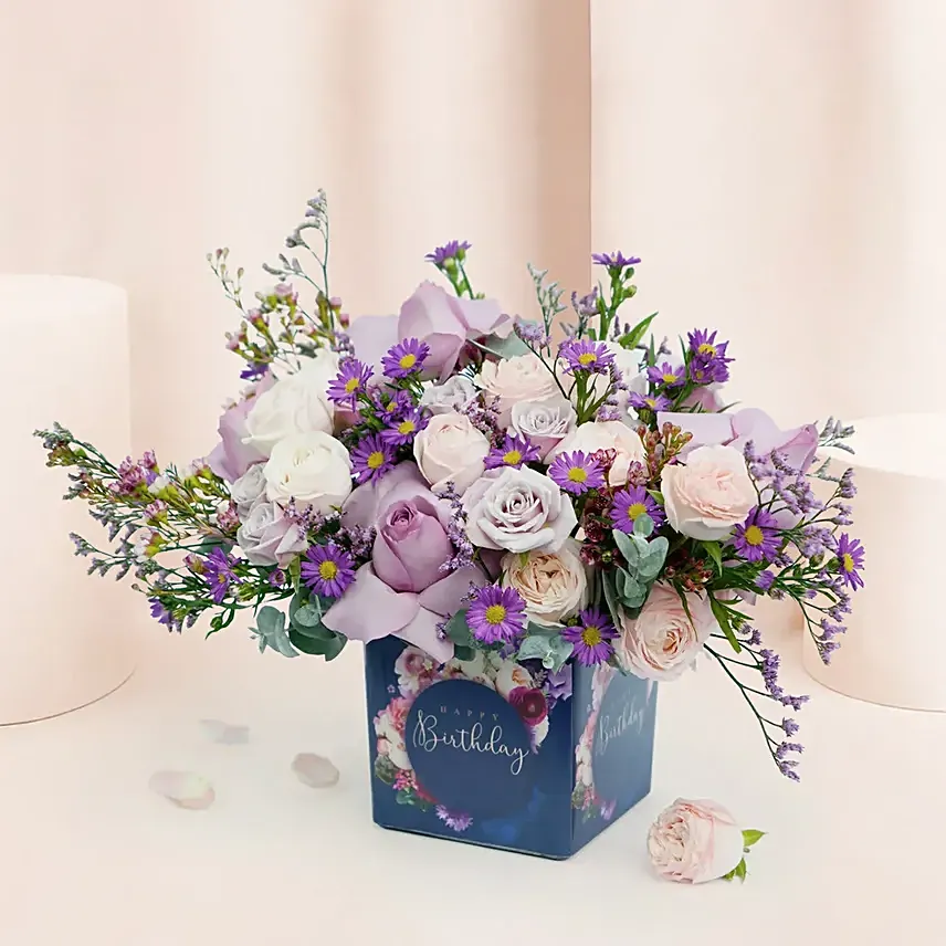 Birthday Roses Arrangement: Birthday Gifts 