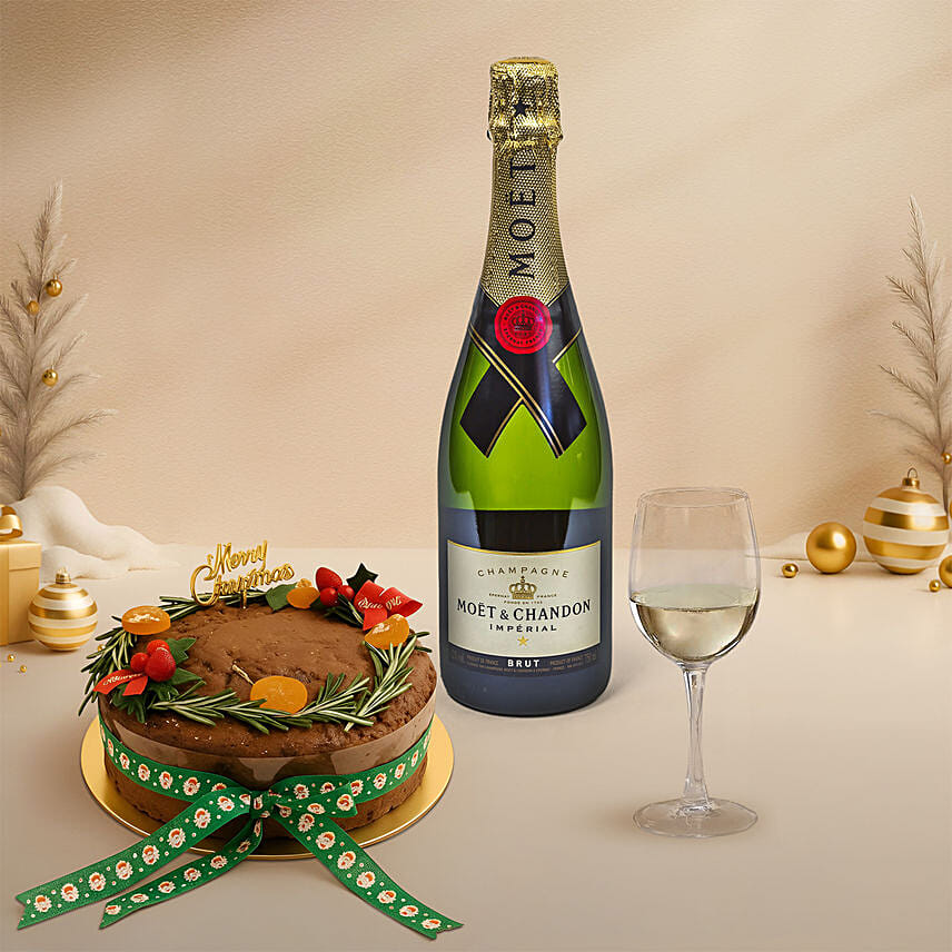 Plum Cake & Wine Set: Plum Cakes Singapore