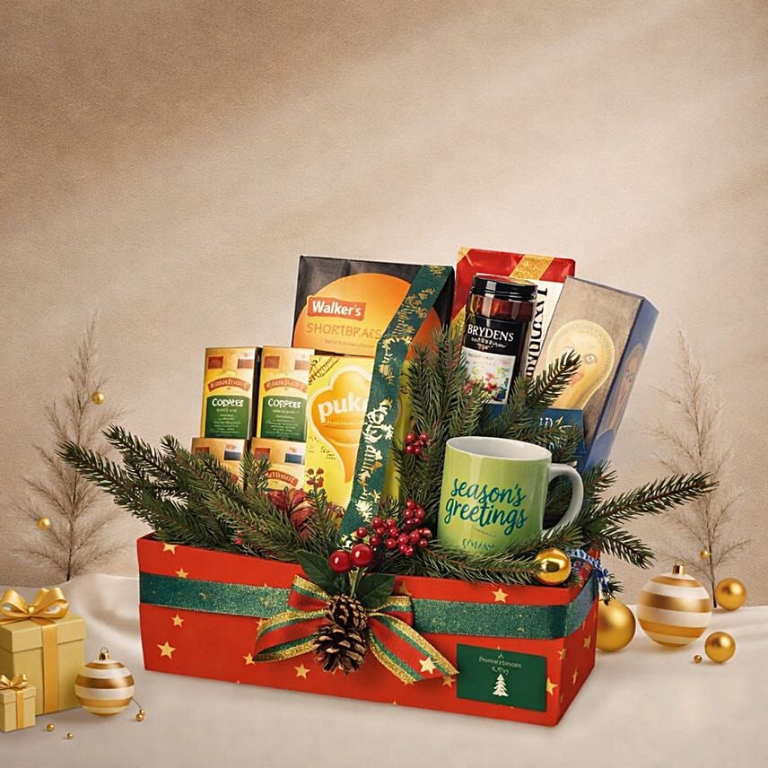Holidays Tea Time Indulgence Hamper: Gift Hampers