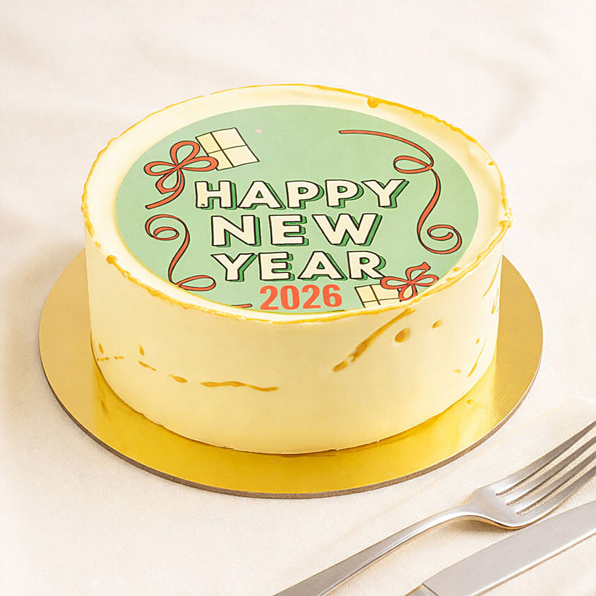 Happy New Year 2026 Chocolate Cake: New Year Cakes