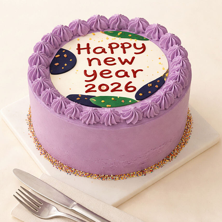 Happy New Year 2026 Red Velvet Cake: Cake Delivery Singapore