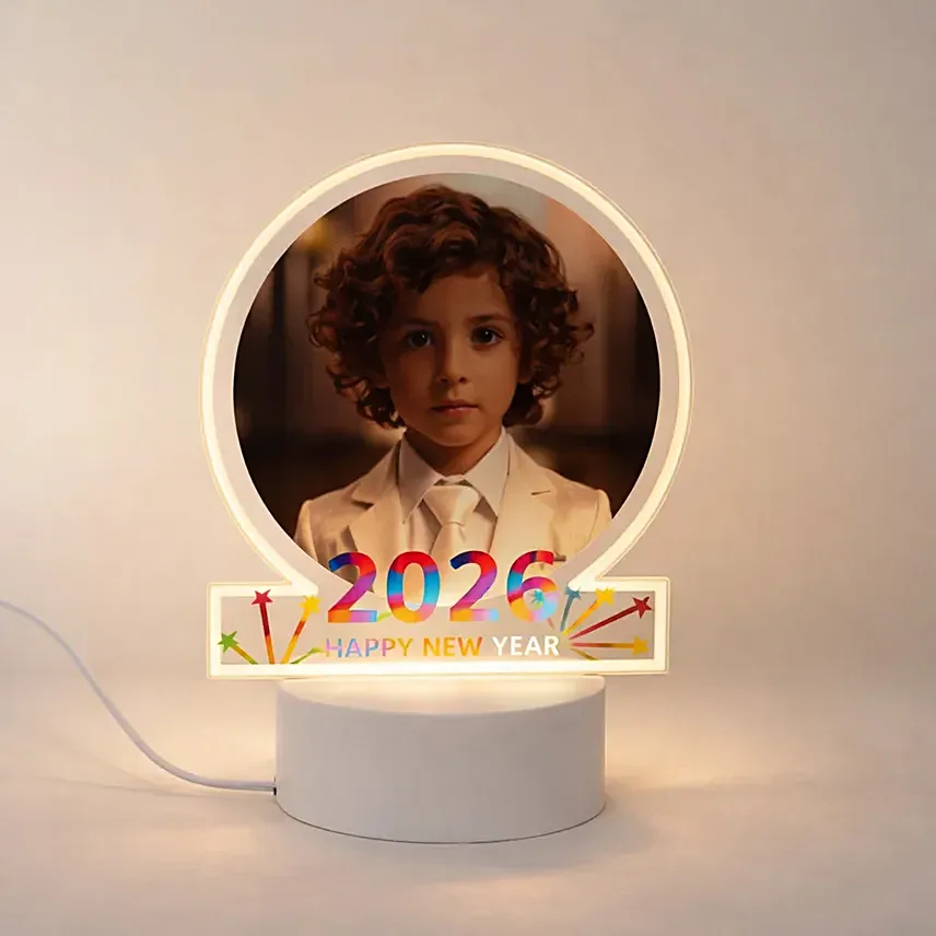 Personalised Happy New Year Lamp: Personalised Gifts Singapore