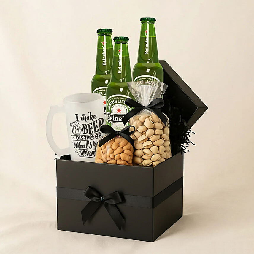 Heineken Beer & Snacks Gift Box: New Year Gift Hampers