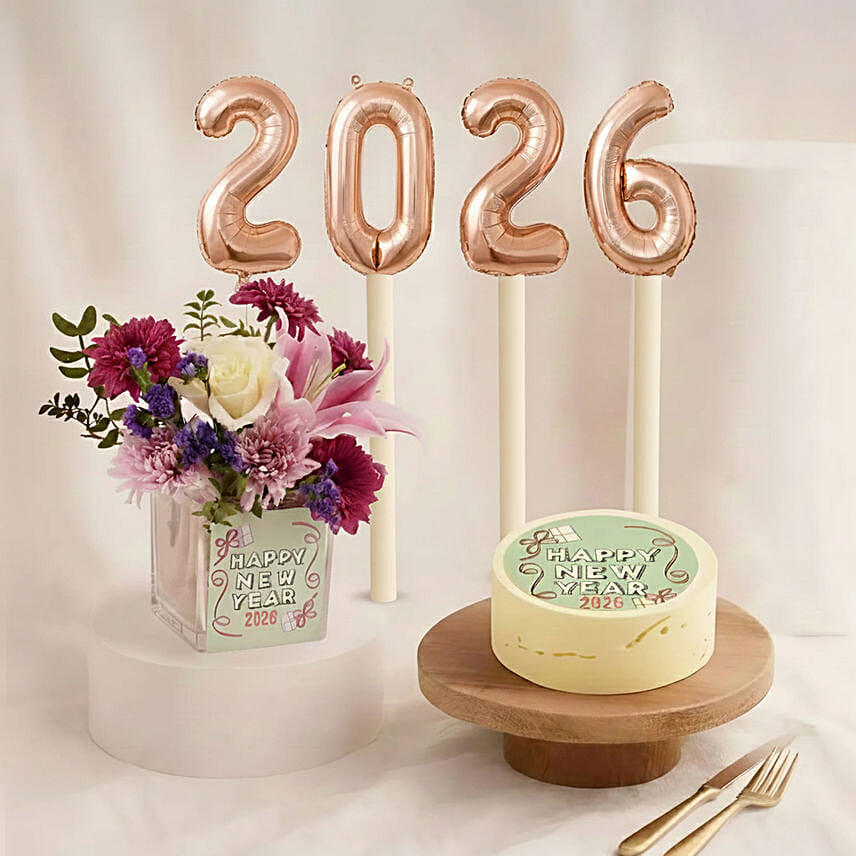 New Year Celebration Combo: New Year Cakes