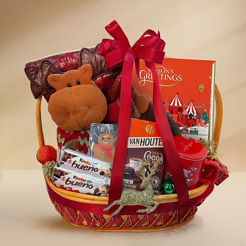 Festive Cocoa & Chocolate New Year Gift Basket : Hampers Singapore