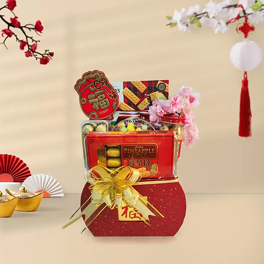 Prosperity Hamper with Oranges: Orange Baskets