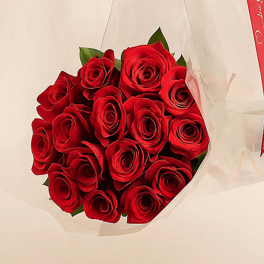 Fnp Red Roses 15 Red Roses Posy for Vday Delivery in Singapore - FNP SG