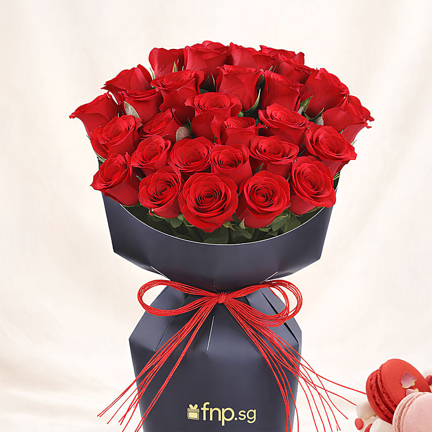 Whispers Of Roses with Cake Delivery in Singapore - FNP SG
