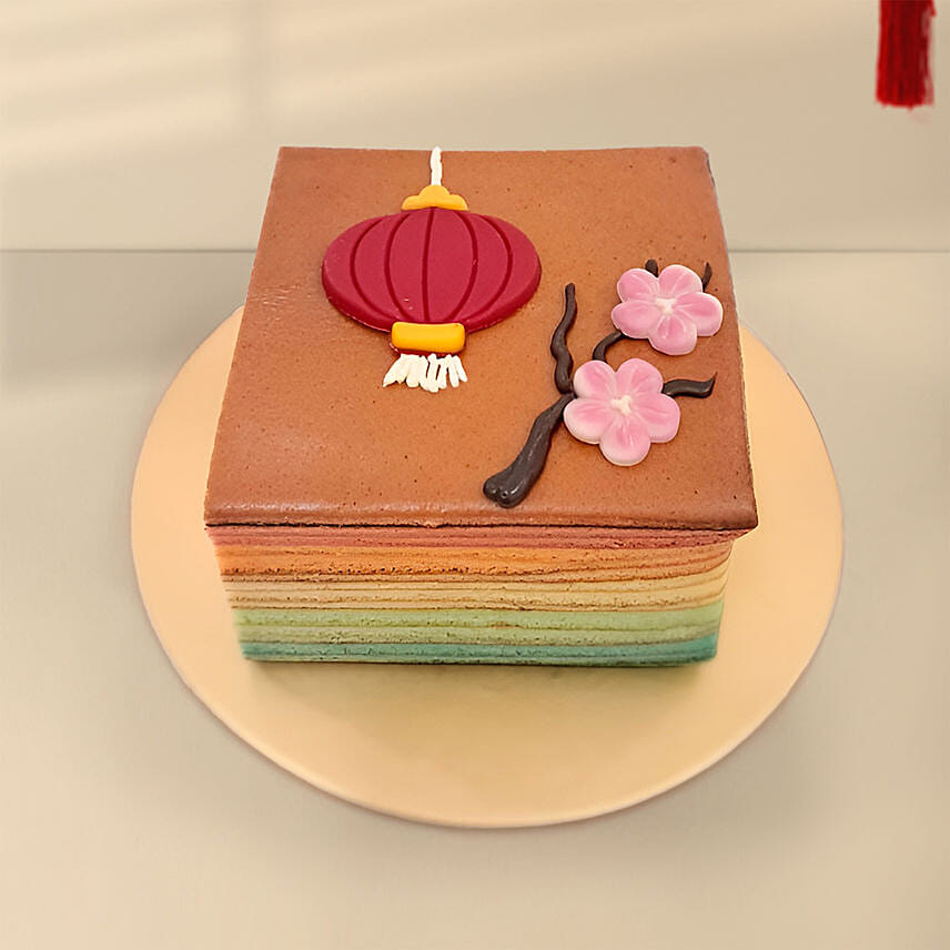 Lantern Blessings Rainbow Kueh Lapis Cake: Kue Lapis