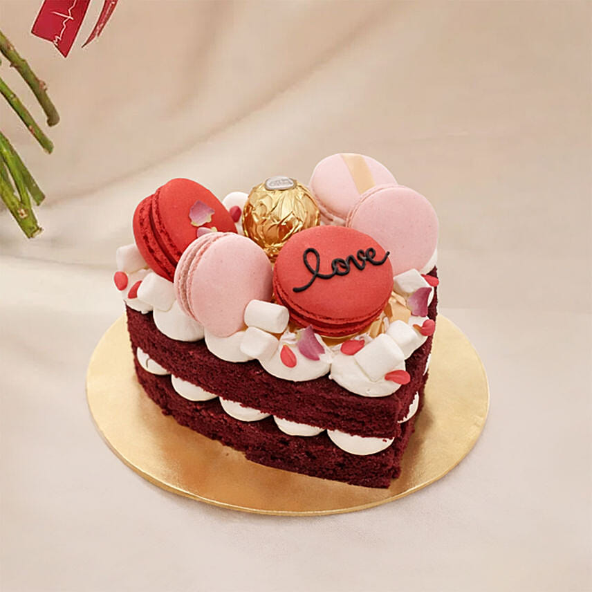 Red Roses Bouquet with Cake Delivery in Singapore - FNP SG