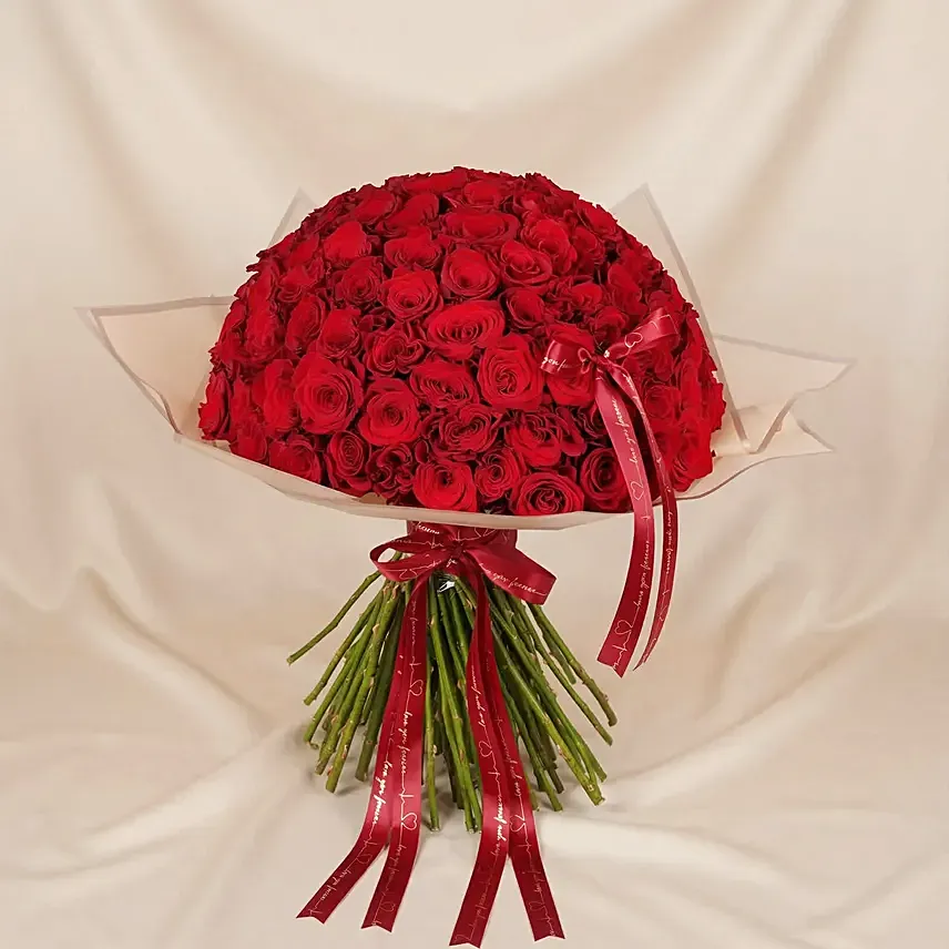 Valentines 99 Red Roses Bouquet: Gifts For Men