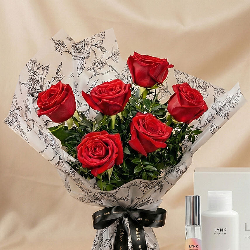 Romantic Red Roses and Spa Care Package Delivery in Singapore - FNP SG